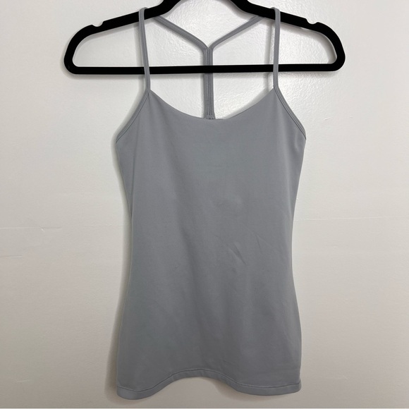 LULULEMON Hail Light Gray Power Pose Tank Top - Picture 2 of 6